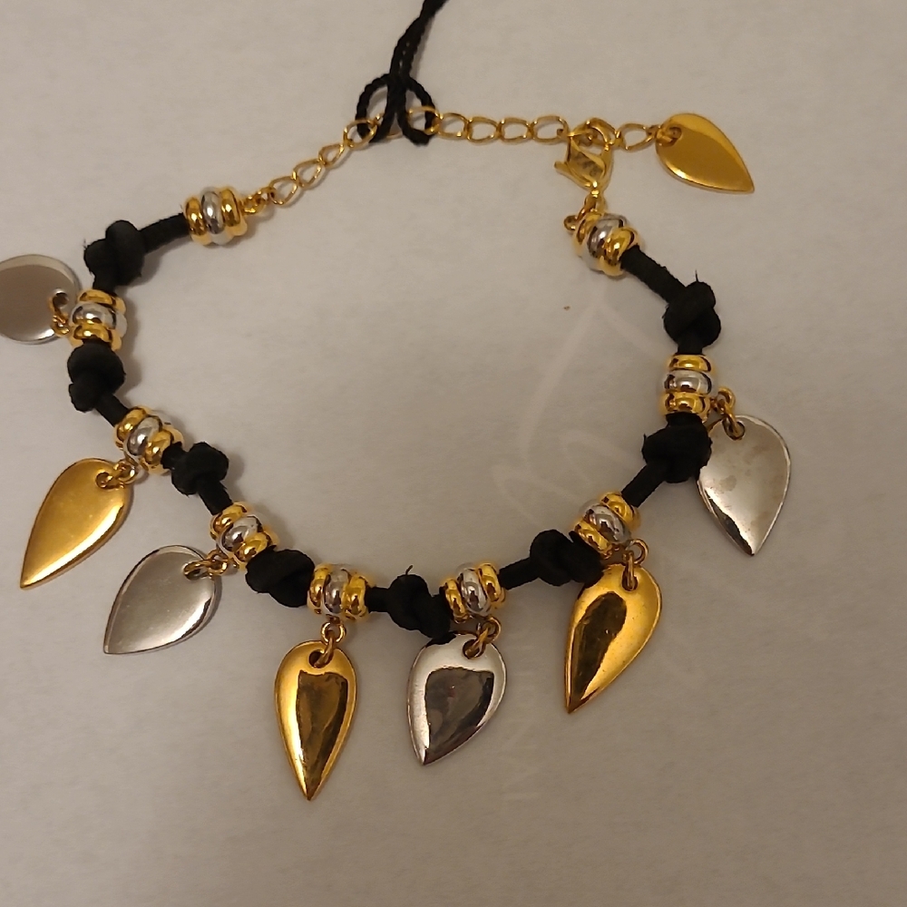 Gold and Silver Charm Bracelet
